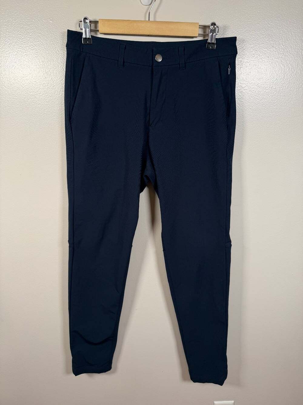 Lululemon Commission Pants Slim Mens Size‎ 30x31 Blue Warpstreme Work Travel